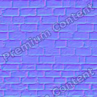 seamless wall bricks normal mapping 0020